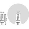  Gauss Лампа Gauss LED G4 12V 4W 400lm 2700K керамика 1/10/200 [207307104]