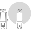  Gauss Лампа Gauss LED G9 AC185-265V 4W 400lm 2700K керамика 1/10/200 [107309104]