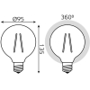  Gauss Лампа Gauss LED Filament G95 E27 8W Golden 740lm 2400К 1/20 [105802008]