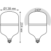  Gauss Лампа Gauss Elementary LED T140 E27 50W 4400lm 180-240V 4000K 1/8 [63225]