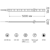  Gauss Лента LED 2835/60-SMD 4.8W 12V DC зеленый (блистер 5м) [312000605]