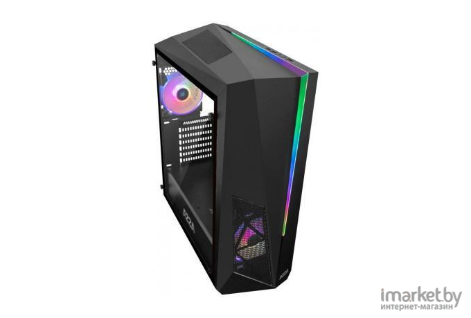 Корпус для компьютера Formula V-LINE 6000-RGB без БП черный [6000-RGB/VC08G-21]