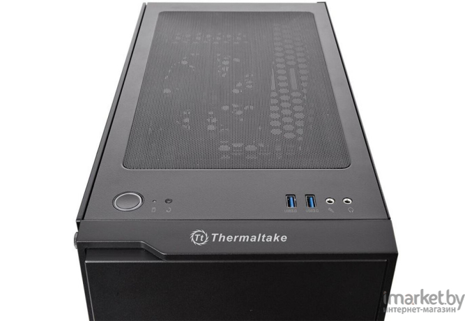 Корпус для компьютера Thermaltake H100 TG без БП черный [CA-1L4-00M1WN-02]