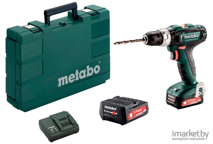 Дрель-шуруповерт Metabo PowerMaxx SB 12 кейс в комплекте [601076500]