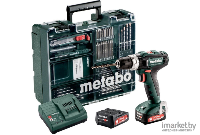 Дрель-шуруповерт Metabo PowerMaxx SB 12 кейс в комплекте [601076500]