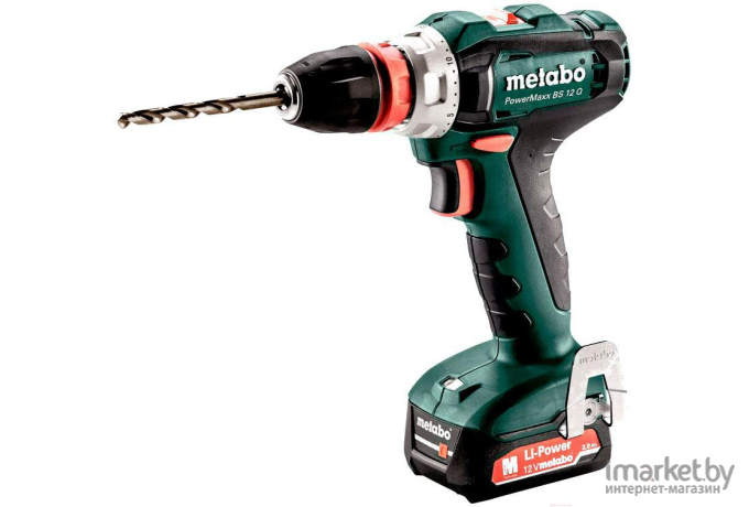 Дрель-шуруповерт Metabo PowerMaxx BS 12 Q кейс в комплекте [601037500]