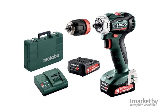 Дрель-шуруповерт Metabo PowerMaxx BS 12 Q кейс в комплекте [601037500]