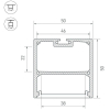 Профиль для подсветки Arlight Sl-Line-5050-2000 Anod [019304]