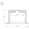 Профиль для подсветки Arlight Sl-Linia62-F-2000 Anod [019292]