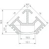 Профиль для подсветки Arlight T45-2000 CT Anod [016942]