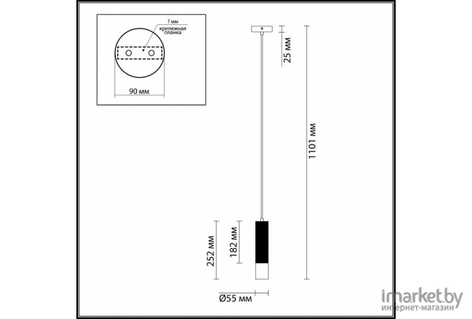 Светильник Odeon Light ODL19 CORSE черный с золотом [3876/1L]