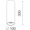 Накладной светильник LeDron MJ1027GB300mm