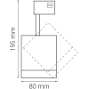 Светильник на шине Lightstar 301262 Светильник для 1-фазного трека CANNO LED 15W 960LM 30G БЕЛЫЙ 3000K IP20 (в комплекте), шт