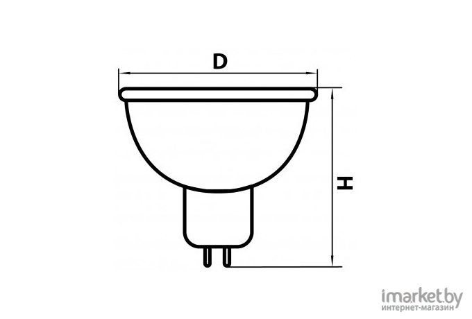 Lightstar 921207*** Лампа HAL 12V MR16 G5.3 50W 60G CL RA100 2800K 2000H DIMM, шт