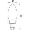  Lightstar 940474  Лампа LED 220V C35 G9 5W=40W 280LM 360G 4000-4500K  20000H (в комплекте), шт