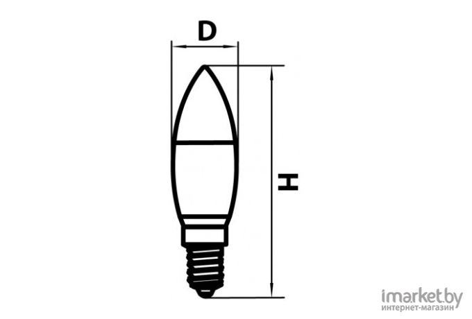  Lightstar 940622 Лампа LED 220V CA35 E14 7W=70W 460LM 60G CL/GD 3000K 20000H, шт