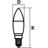  Lightstar 940642 Лампа LED 220V CA35 E14 7W=70W 460LM 60G CL/CH 3000K 20000H, шт