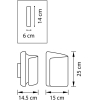 Бра Lightstar 811612 (MB6000-1GL) Бра PITTORE 1х40W  E27 GOLDEN, шт