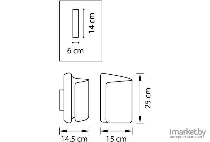 Бра Lightstar 811612 (MB6000-1GL) Бра PITTORE 1х40W  E27 GOLDEN, шт