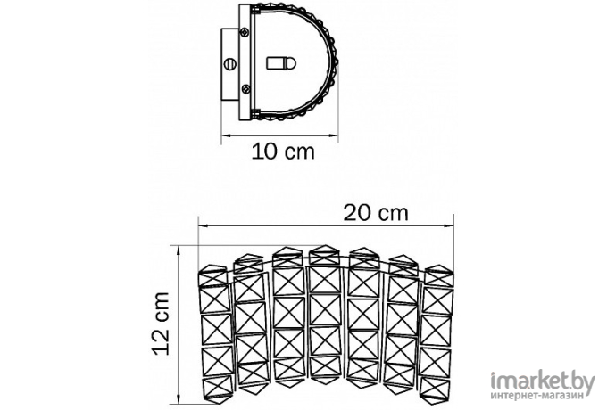 Бра Lightstar 741624 (9287/2W) Бра ONDA 2х40W G9 ХРОМ, шт