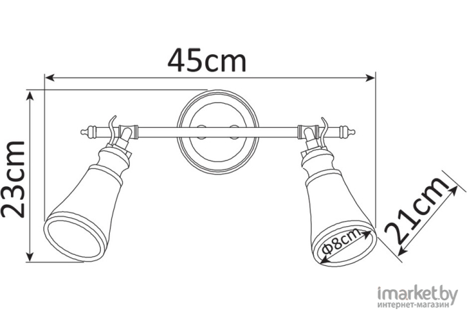 Бра ARTE Lamp A9231AP-2AB