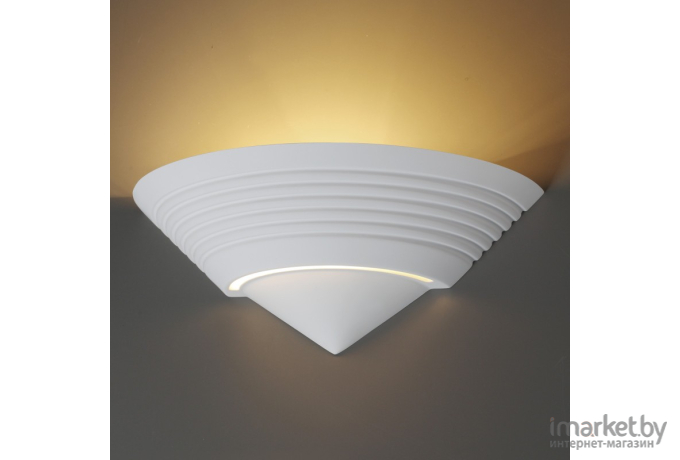 Бра Odeon Light 3551/1W ODL18 000 белый гипсовый Настенный светильник IP20 E14 40W 220V GIPS