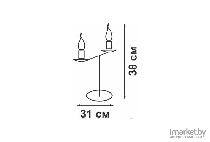  Vitaluce Светильник настольный  V1039/2L, 2хЕ14 макс. 60Вт