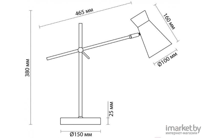  LUMION 3790/1T LN19 матовый черный, золотой Настольная лампа E14 1*40W 220V LIAM