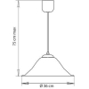 Потолочный подвесной светильник ARTE Lamp A4020SP-1WH