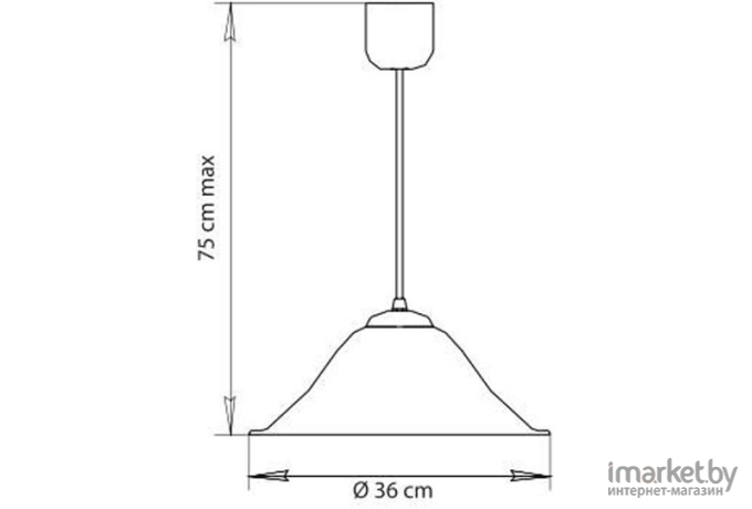 Потолочный подвесной светильник ARTE Lamp A4020SP-1WH