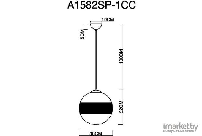 Потолочный подвесной светильник ARTE Lamp A1582SP-1CC