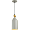 Потолочный подвесной светильник Odeon Light 4092/1 серый/золотой Подвес Е27 1*40W BOLLI