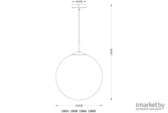 Потолочный подвесной светильник Globo Подвес Globo Varus 15854, E27, 1x40W