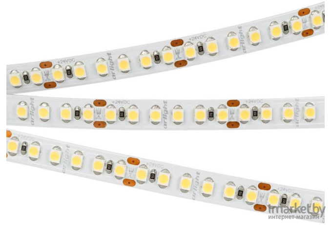  Arlight Лента RT6-3528-180 24V Warm White 3x (900 LED) [017419]