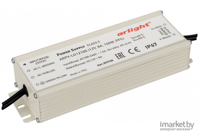  Arlight Блок питания ARPV-LG12100-PFC (12V, 8.3A, 100W) [011735]