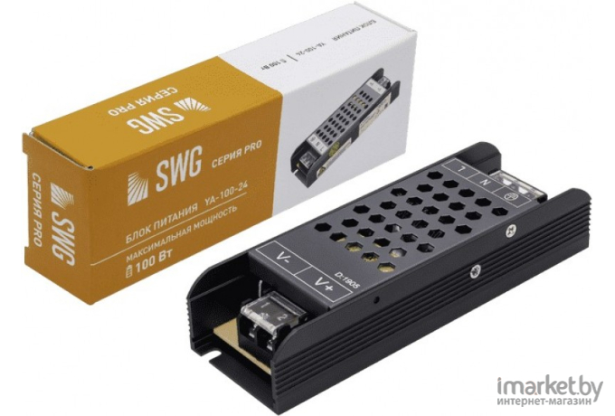  SWG Ультратонкий блок питания в металлическом корпусе, IP67, 100W, 24V [XTW-100-24]