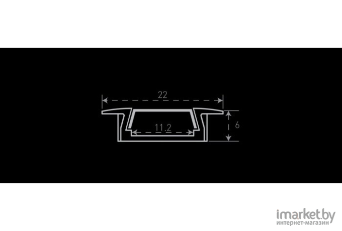  SWG Алюминиевый профиль встраиваемый RC-2206