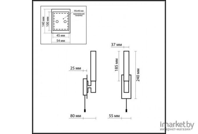 Торшер Odeon Light 2711/F ODL11 684 матовый никель Торшер E14/E27 40W/100W 220V TREND