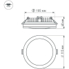 Влагозащищенный светильник Arlight Светодиодная панель LTD-115SOL-15W Day White [020709]