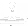 Влагозащищенный светильник ARTE Lamp A2024PL-1WH