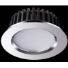 Влагозащищенный светильник Novotech 357601 NT18 158 хром Встраиваемый светильник IP44 LED 3000K 10W 100-265V DRUM