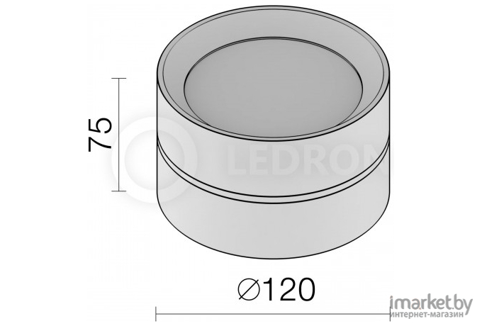 Влагозащищенный светильник LeDron BARREL MINI Black