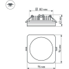 Встраиваемый светильник Arlight Светодиодная панель LTD-96x96SOL-10W Warm White 3000K [017635]