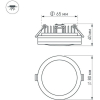 Встраиваемый светильник Arlight Светодиодная панель LTD-85SOL-5W Day White [017989]