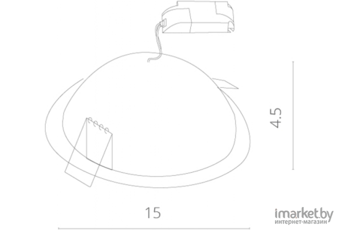 Встраиваемый светильник ARTE Lamp A7012PL-1WH