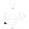 Встраиваемый светильник ARTE Lamp A4009PL-1WH