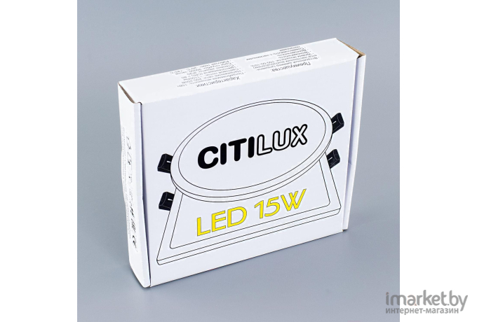 Встраиваемый светильник Citilux CLD50K152 Омега Черный Св-к Встр 15W*3000K