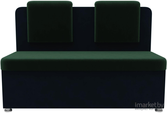 Кухонный диван Mebelico Маккон 2-х местный велюр зелено/синий