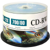 Оптический диск Mirex CD-RW 700 Mb 12х Cake Box 50 [204169]