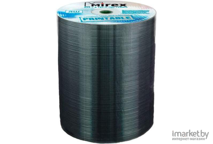 Оптический диск Mirex DVD+R 4.7 Gb 16x Shrink 100 Ink Printable [209751]